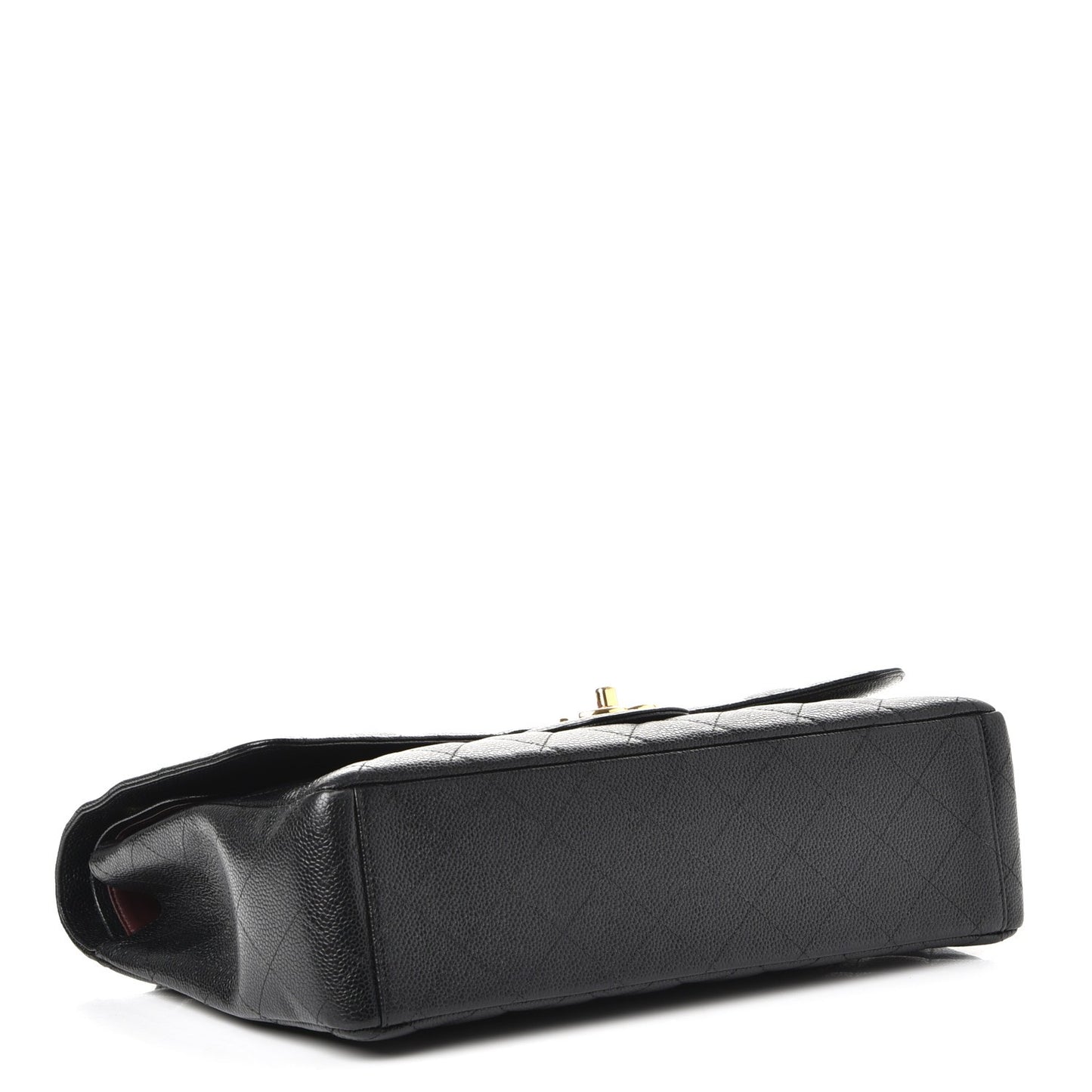 Caviar Quilted Maxi Double Flap Black
