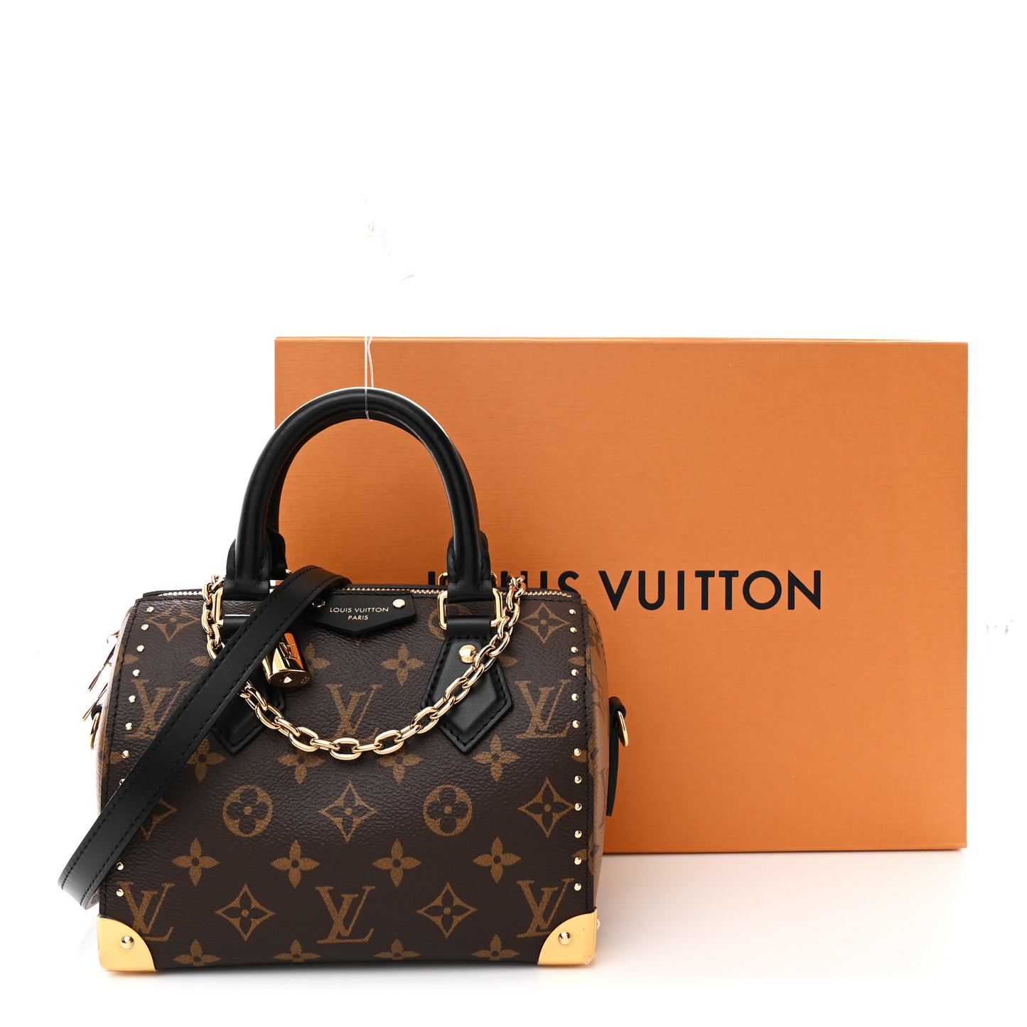 Reverse Monogram Speedy Trunk 20