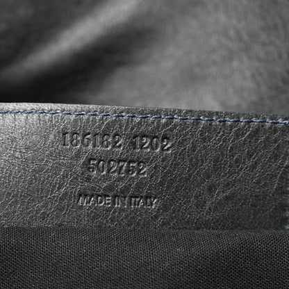 Balenciaga Agneau Giant 21 Silver Hardware Envelope Clutch Anthracite 7 of 8