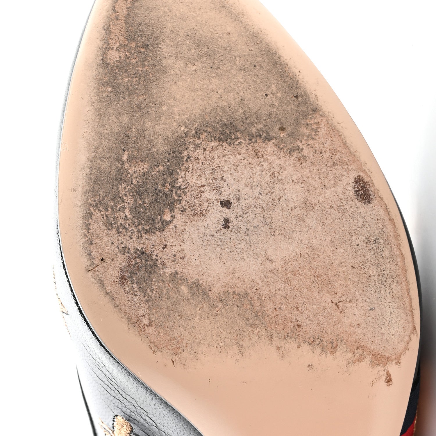 Gucci Malaga Kid Web Bee Star Embroidered Sylvie High Heel Slingback Pumps 39 Black 10 of 12