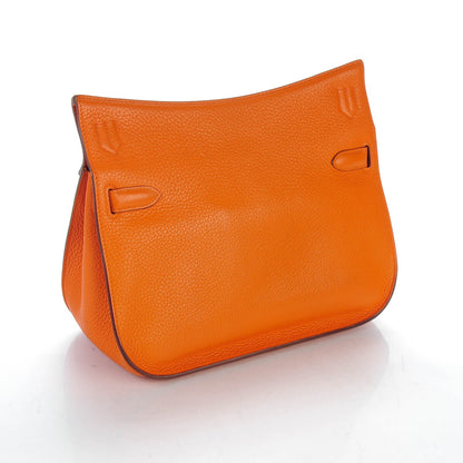 Hermes Taurillon Clemence Jypsiere 28 Orange 4 of 10