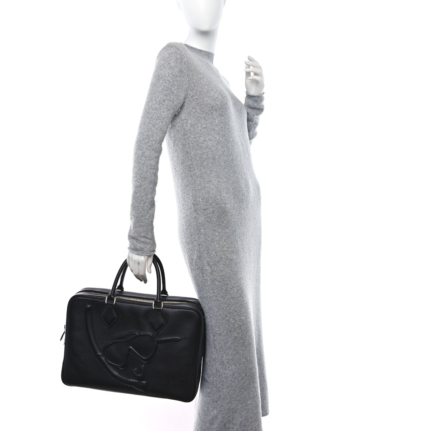 Hermes Evergrain Dr. No Plume 40 Black 2 of 8