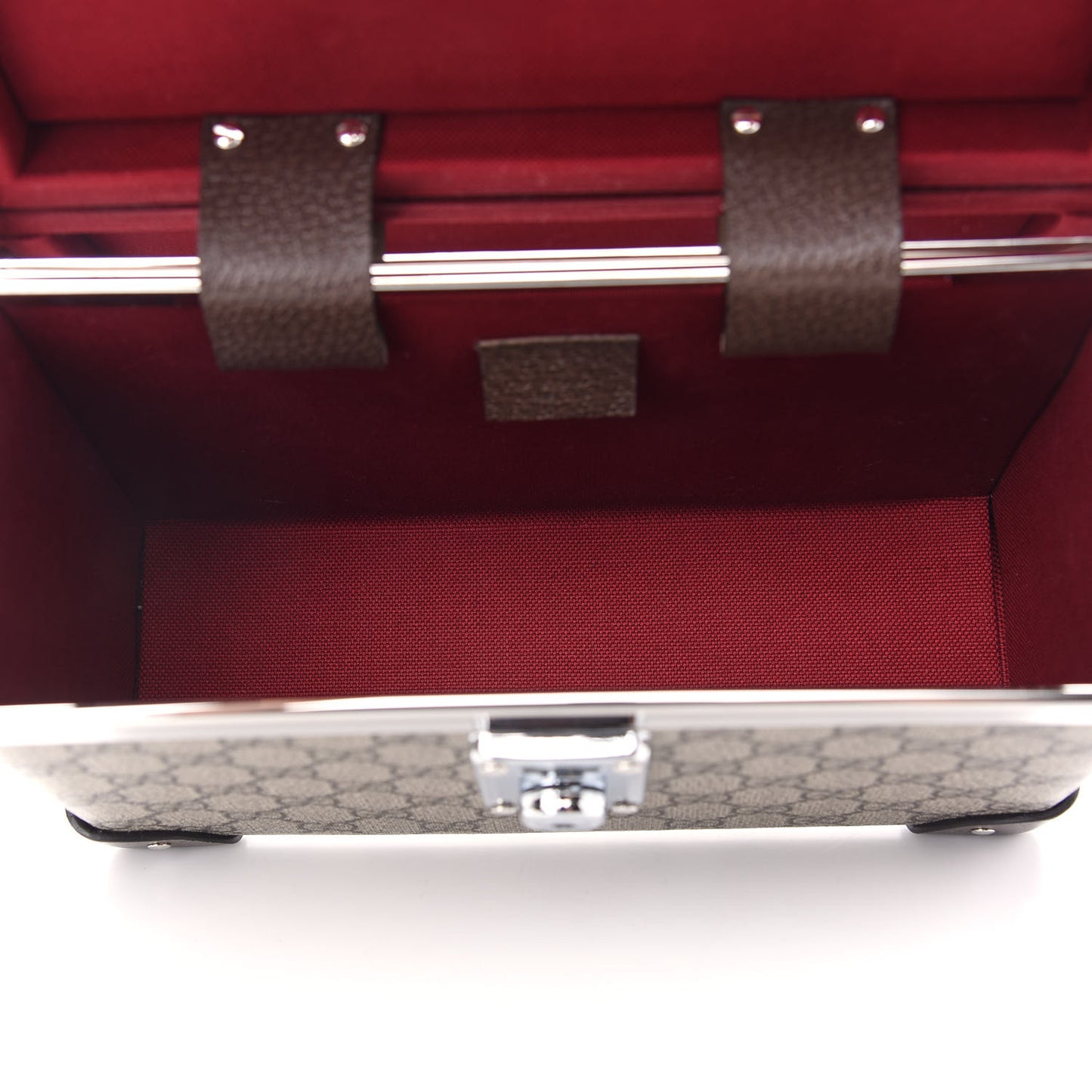 GG Supreme Monogram Globe-Trotter Beauty Case Brown