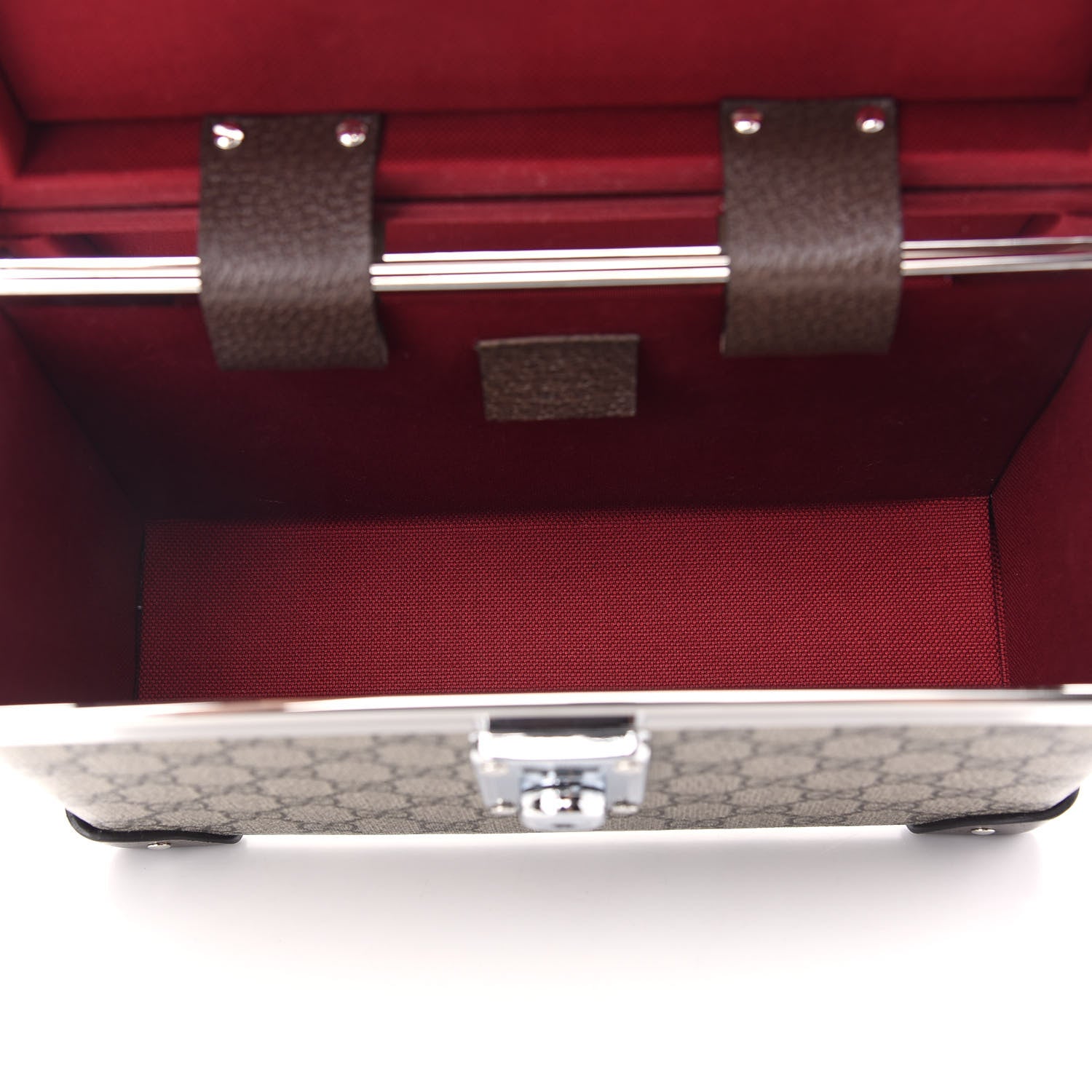 Gucci GG Supreme Monogram Globe-Trotter Beauty Case Brown 5 of 9