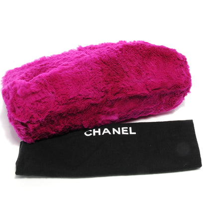Chanel Rabbit Fur Shoulder Bag Fuchsia 4 of 8
