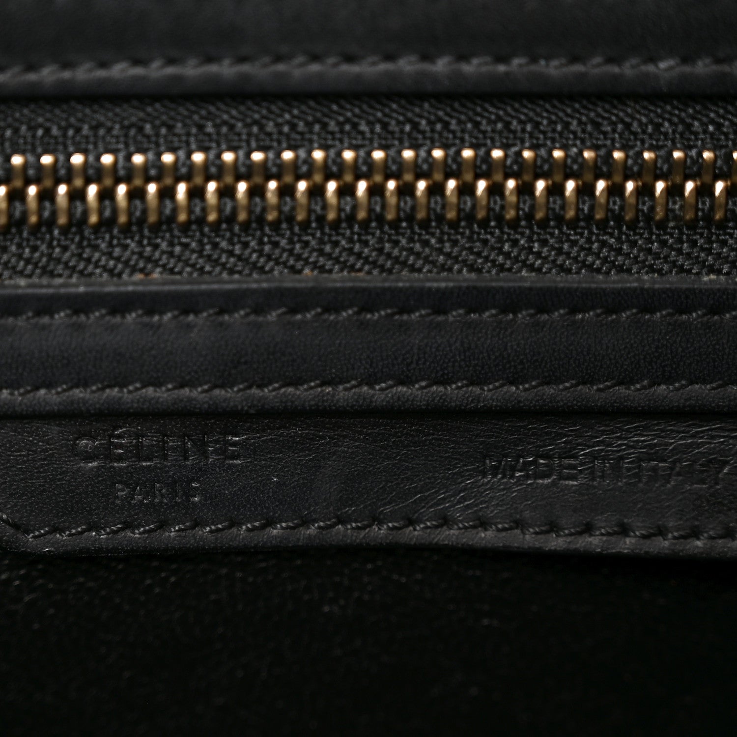 Celine Felt Smooth Calfskin Micro Tri-Color Luggage Brown Black 6 of 9