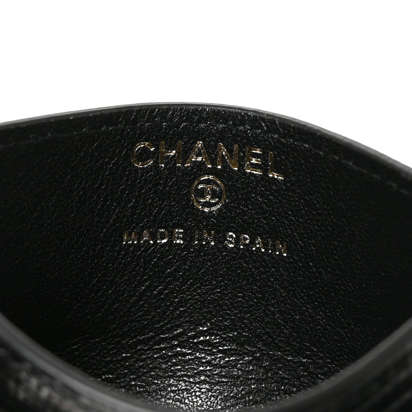 Lizard Embossed Card Holder Black