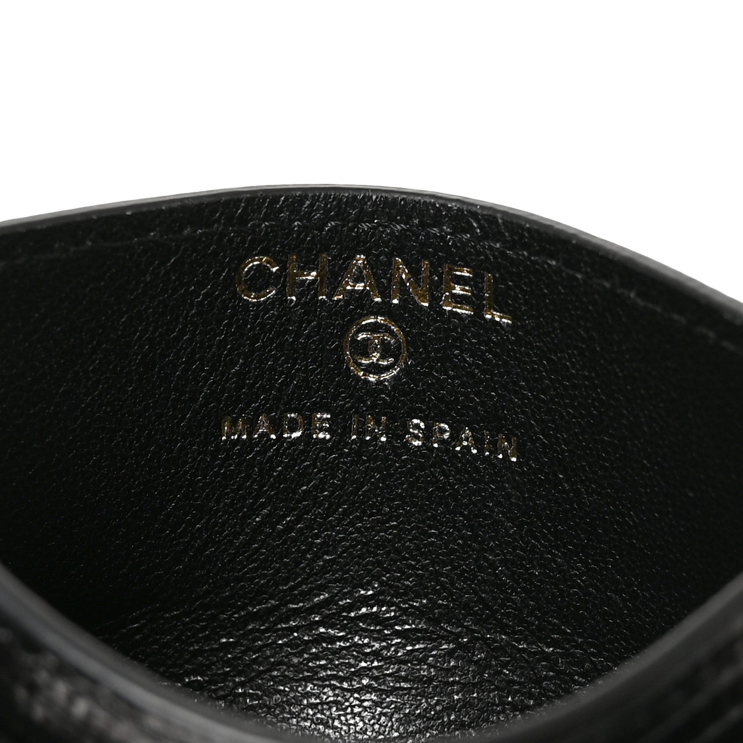 Chanel Lizard Embossed Card Holder Black 6 of 8