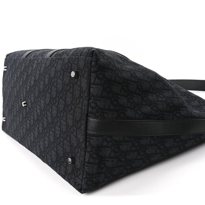 Christian Dior Maxi Oblique Jacquard Weekender 40 Black 10 of 10