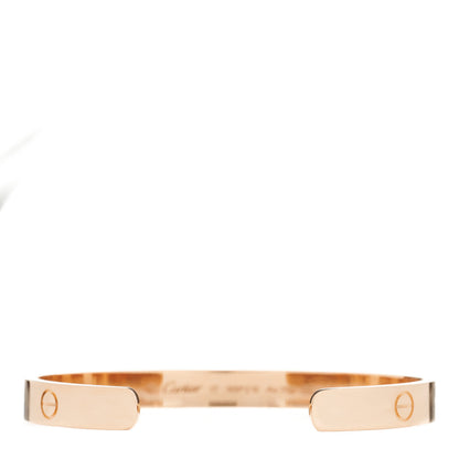 Cartier 18K Pink Gold LOVE Cuff Bracelet 17 2 of 4