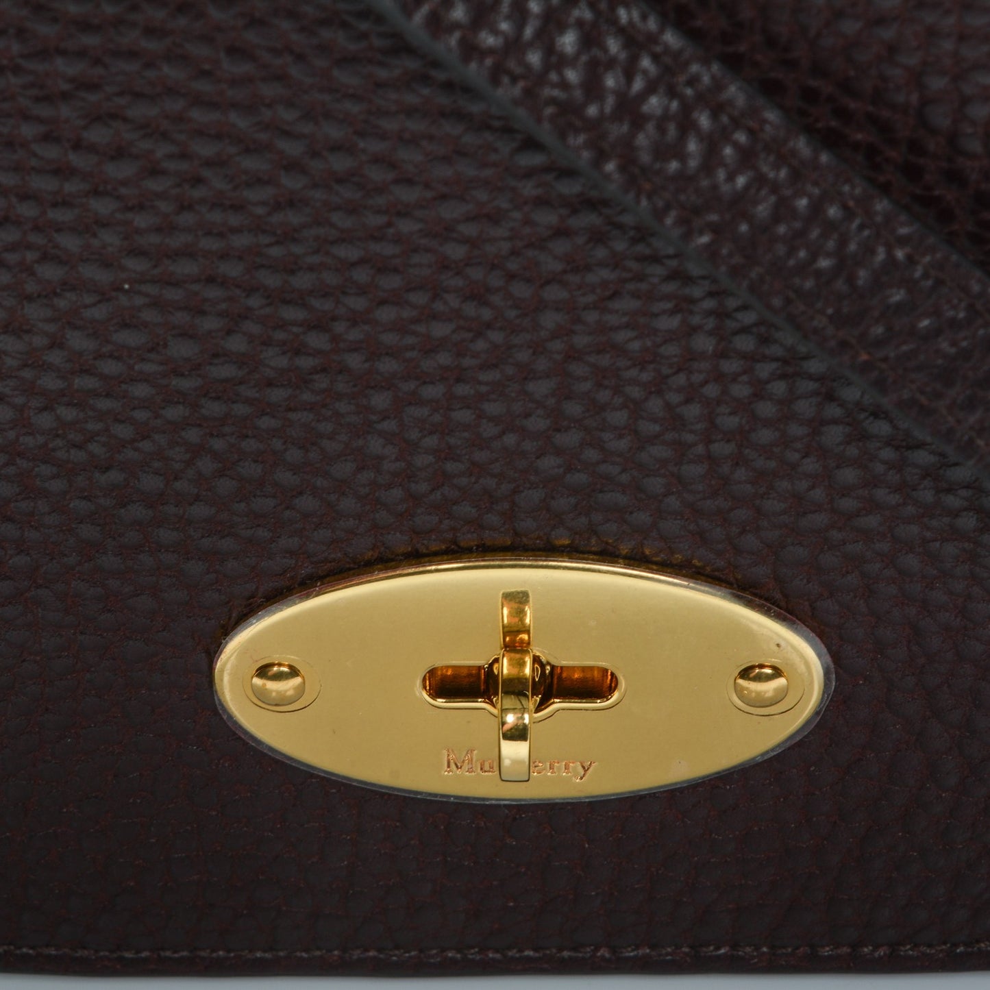 Natural Grained Leather Small Darley Satchel Oxblood