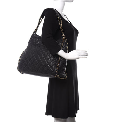 Chanel Calfskin Quilted Large Chain Me Hobo Black 2 of 10