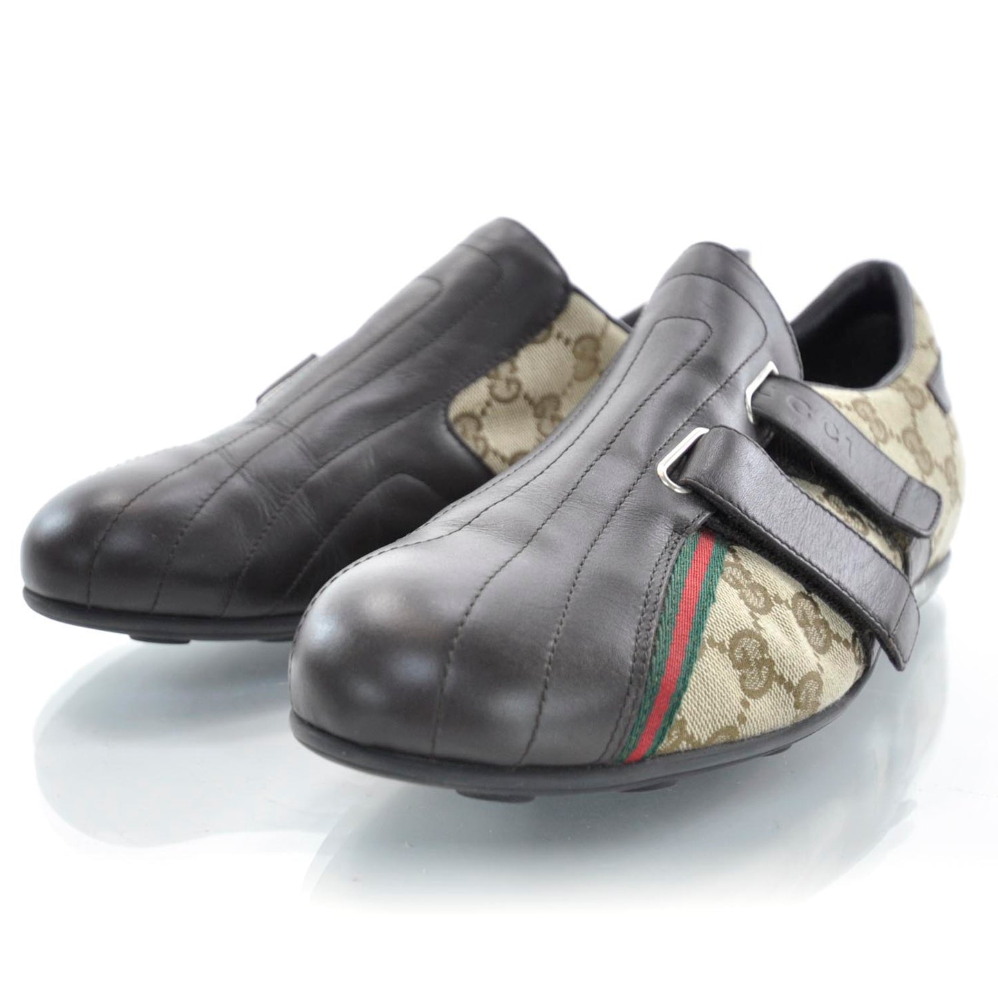Monogram Velcro Sneakers 7 Ebony
