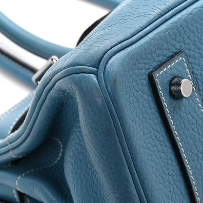 Hermes Taurillon Clemence JPG Birkin 42 Blue Jean 9 of 14