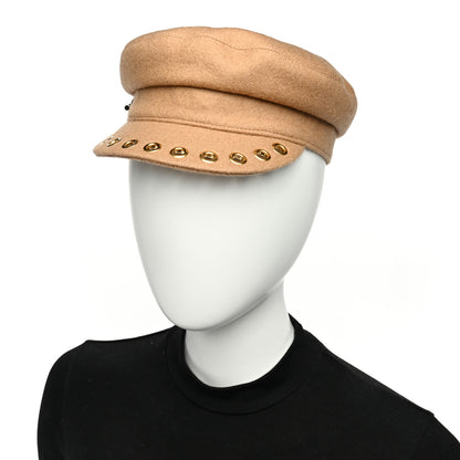 Hermes Wool Womens Vauban Cap Sailor 57 Beige 2 of 8