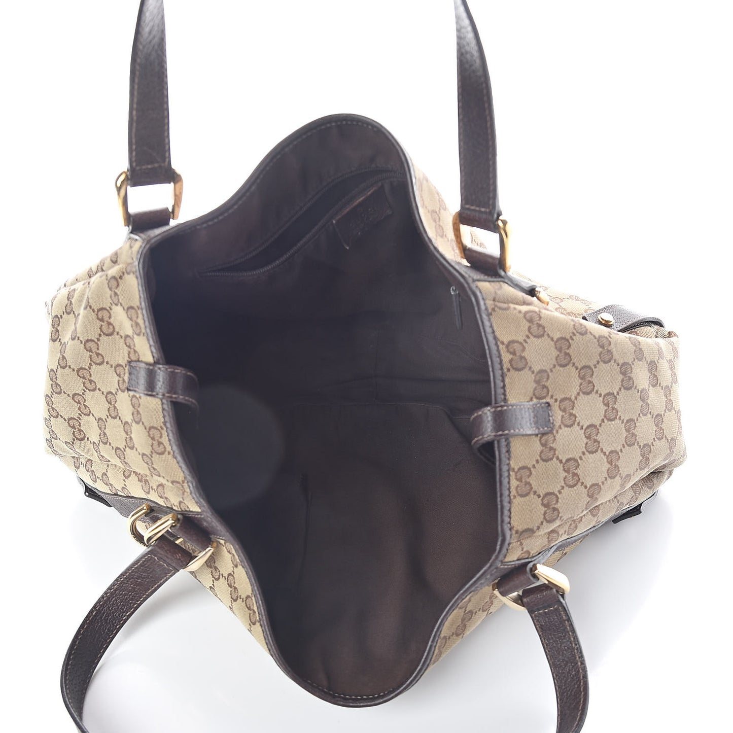 Monogram Medium Abbey Shoulder Bag Dark Brown