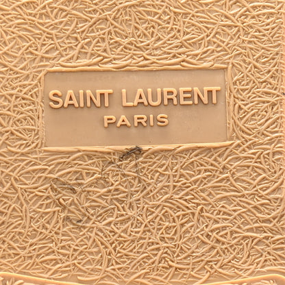 Saint Laurent Canvas Nappa Elba Light Logo Embroidered Espadrilles 40 Ecru 11 of 15