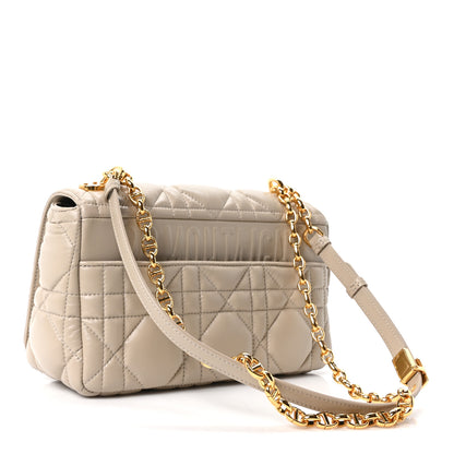 Christian Dior Calfskin Macrocannage Medium Caro Bag Sand 3 of 11