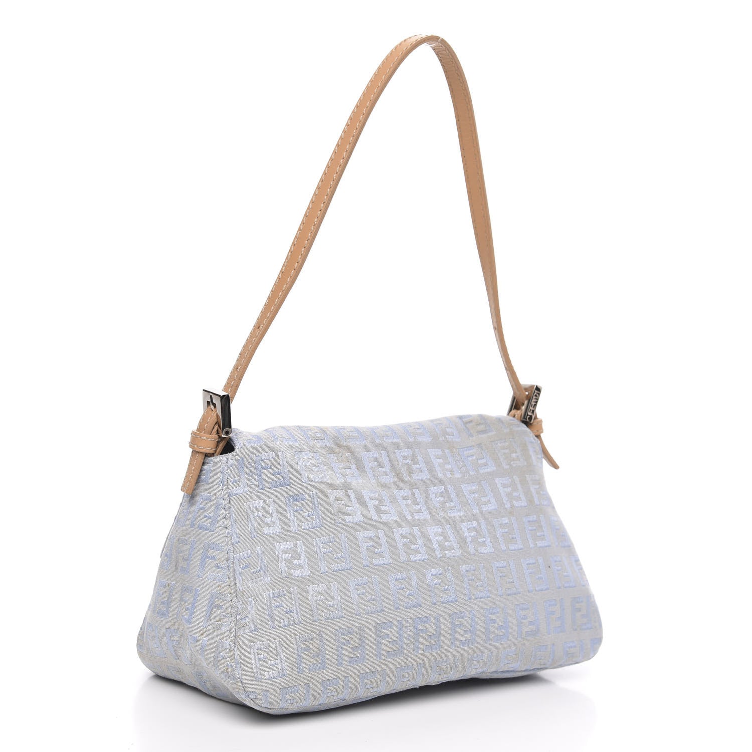 Fendi Zucchino Mini Mama Baguette Blue 3 of 11