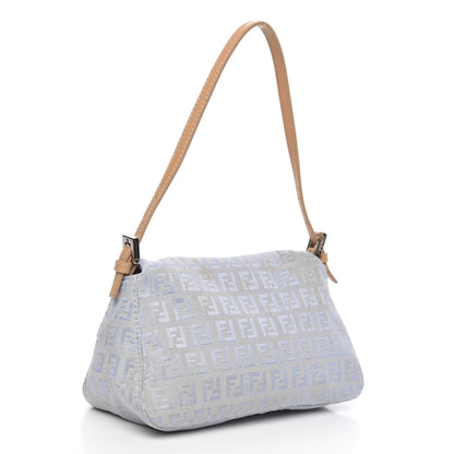 Fendi Zucchino Mini Mama Baguette Blue 3 of 11