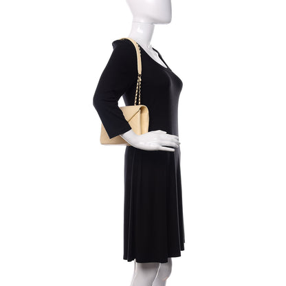 Chanel Lambskin Chevron Quilted Envelope Flap White 2 of 15