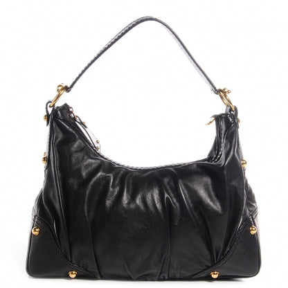 Gucci Leather Medium Jockey Hobo Black 1 of 7