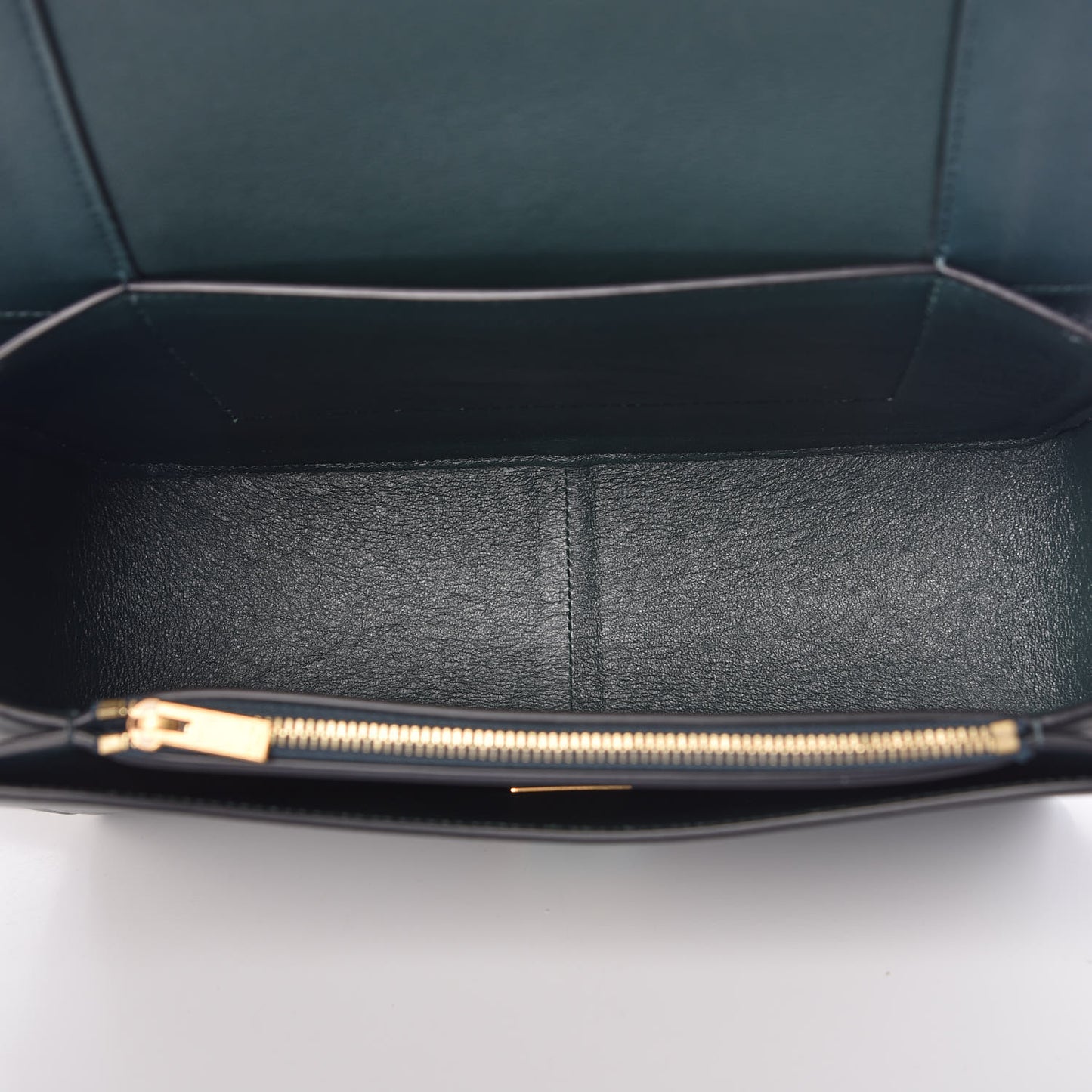 Shiny Smooth Calfskin Medium Frame Shoulder Bag Amazone Dark Navy