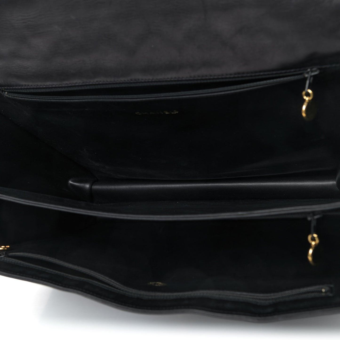 Lambskin Quilted Briefcase Bag Black