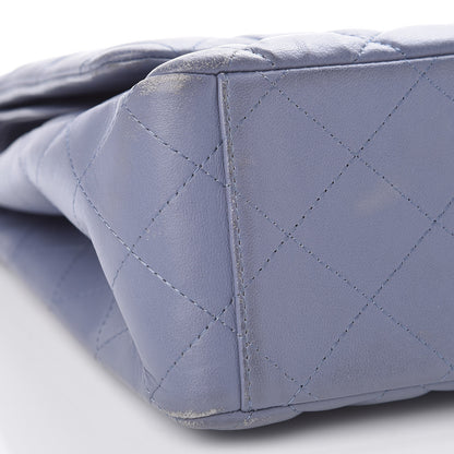 Chanel Lambskin Quilted Maxi Double Flap Purple 14 of 17