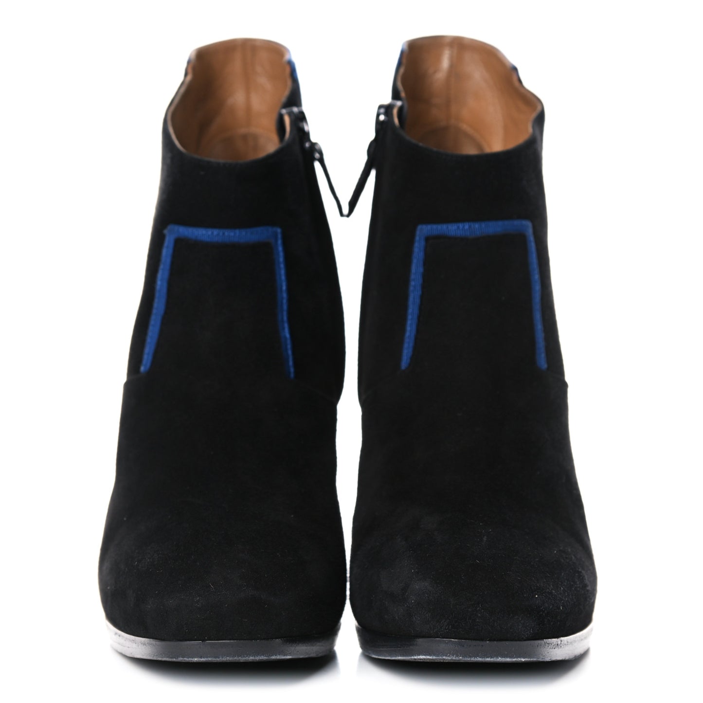 Suede Ankle Boots 38 Black Navy