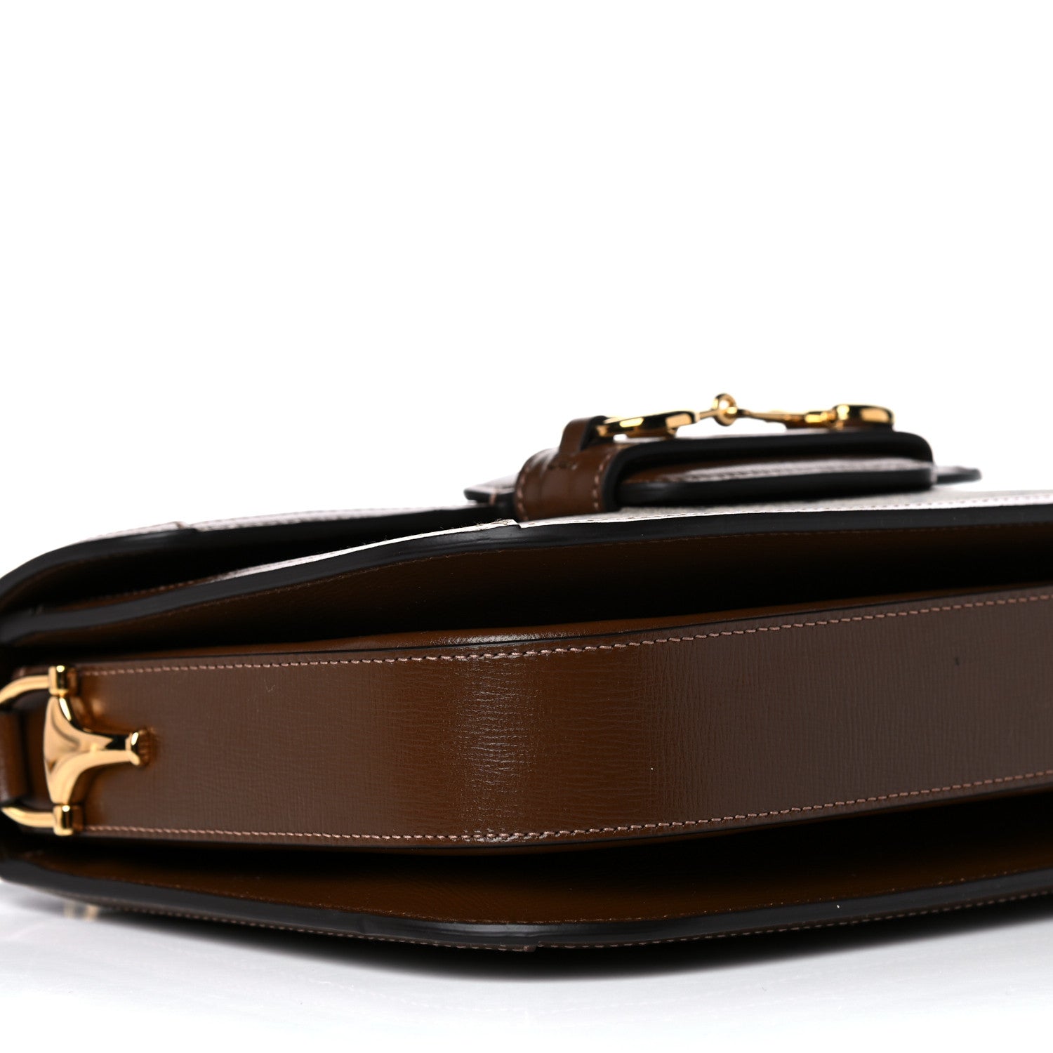 Gucci GG Supreme Monogram Horsebit 1955 Shoulder Bag Beige Brown Sugar 8 of 9