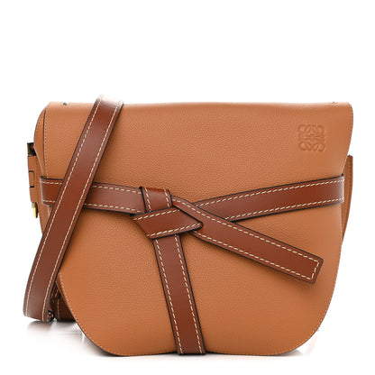 Loewe Grained Calfskin Gate Crossbody Bag Caramel Pecan 1 of 8