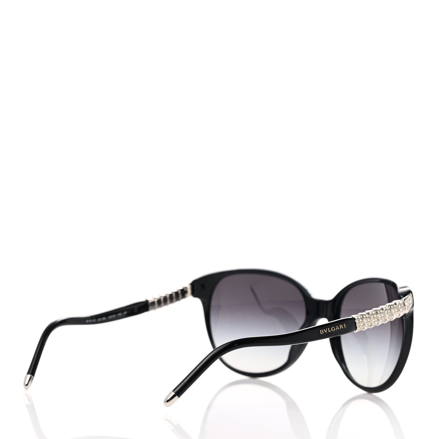 BVLGARI Swarovski Gem 8101-B Sunglasses Black