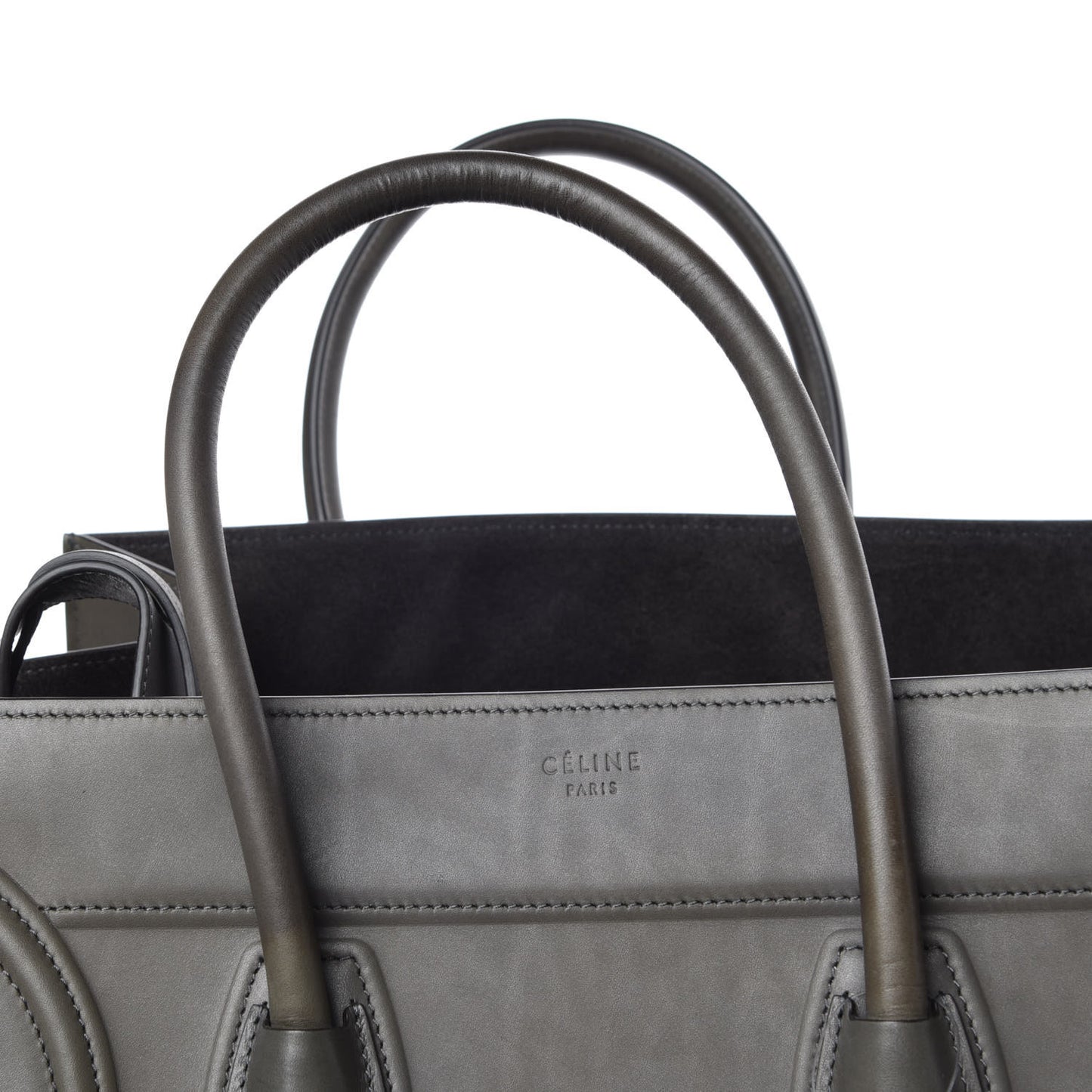 Smooth Calfskin Medium Phantom Luggage Grey