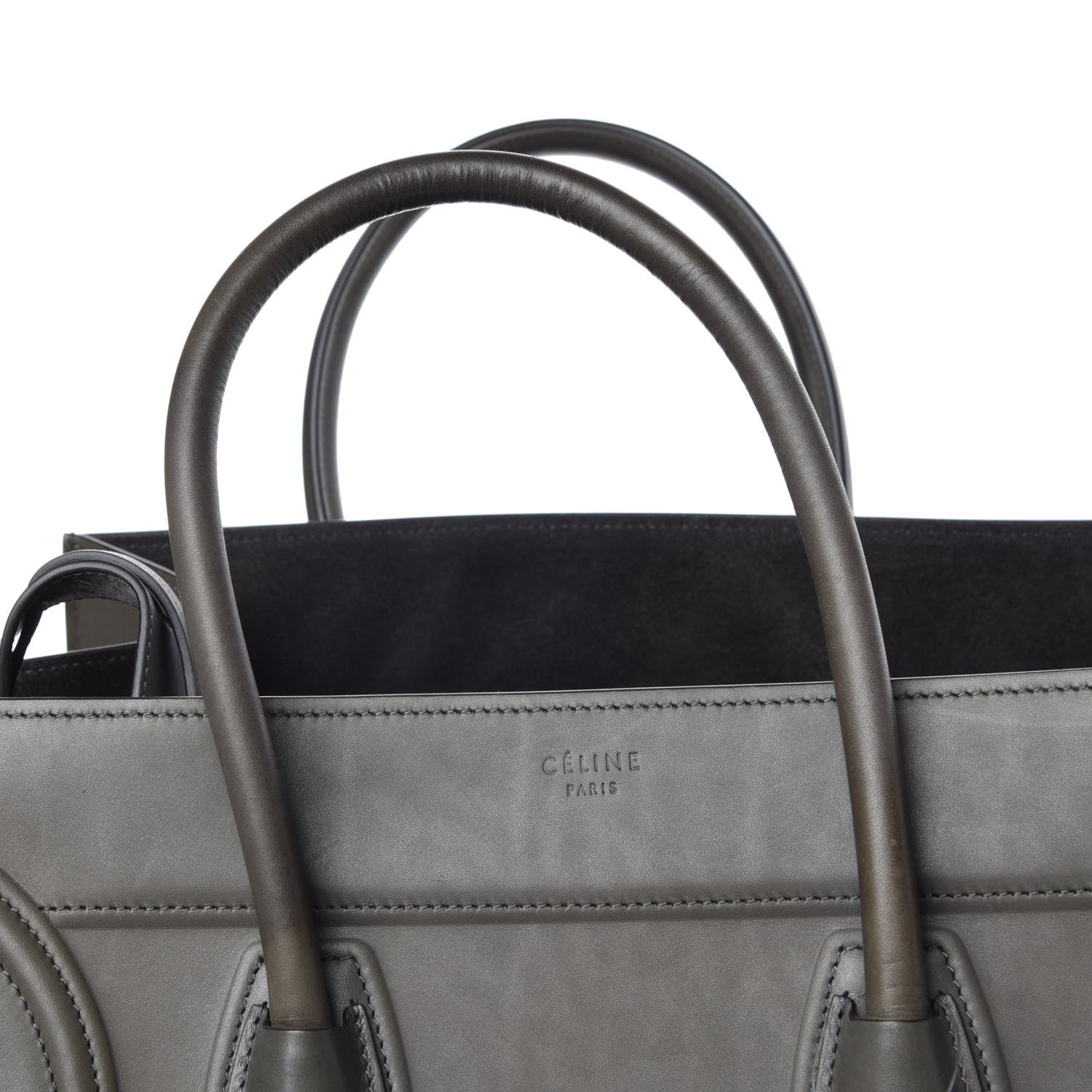 Celine Smooth Calfskin Medium Phantom Luggage Grey 13 of 18