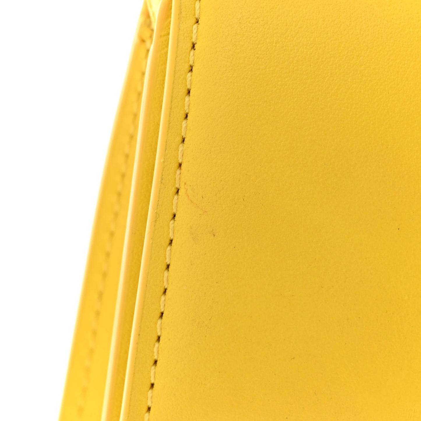 Smooth Calfskin Le Bambino Long Flap Yellow