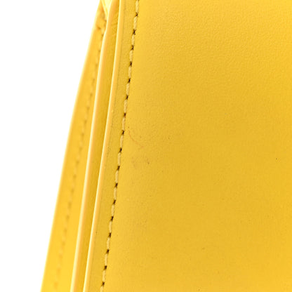 Jacquemus Smooth Calfskin Le Bambino Long Flap Yellow 10 of 12