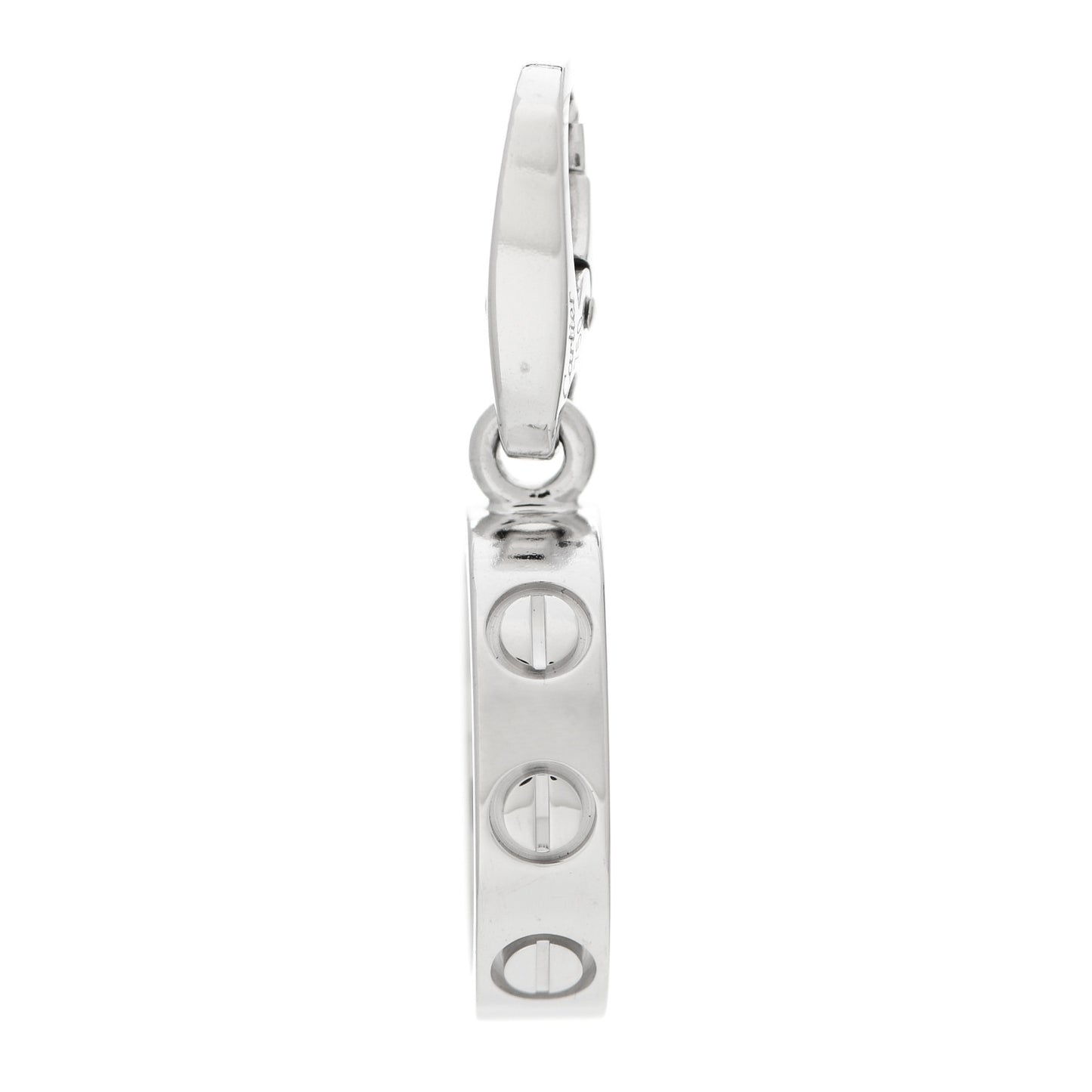 18K White Gold LOVE Ring Charm