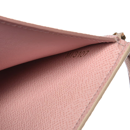 Louis Vuitton Damier Azur Victorine Wallet Rose Ballerine 7 of 10