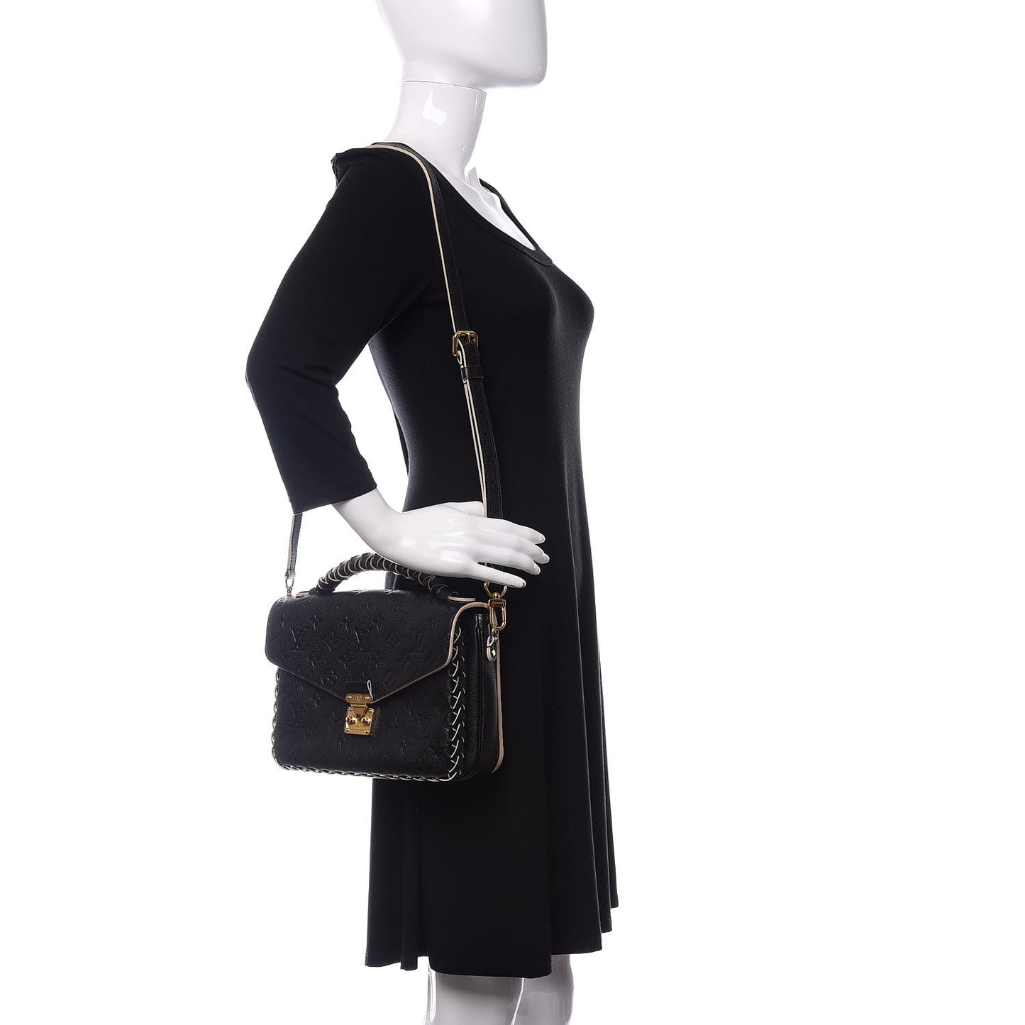 Empreinte Braided Pochette Metis Black