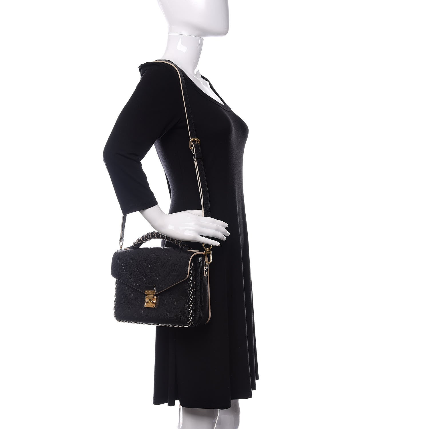 Louis Vuitton Empreinte Braided Pochette Metis Black 2 of 11