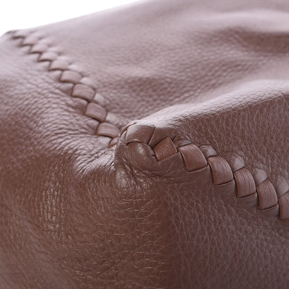 Bottega Veneta Washed Cervo Deerskin Loop Hobo Bag Elephant 13 of 16