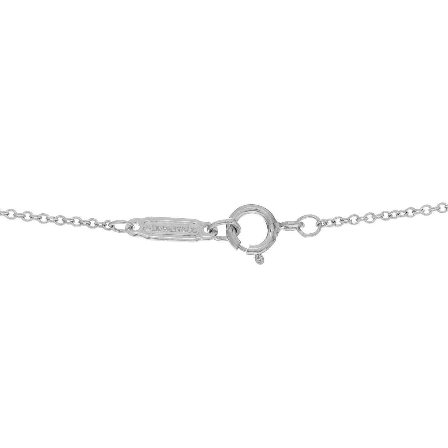Platinum Blue Sapphire Schlumberger Lynn Pendant Necklace