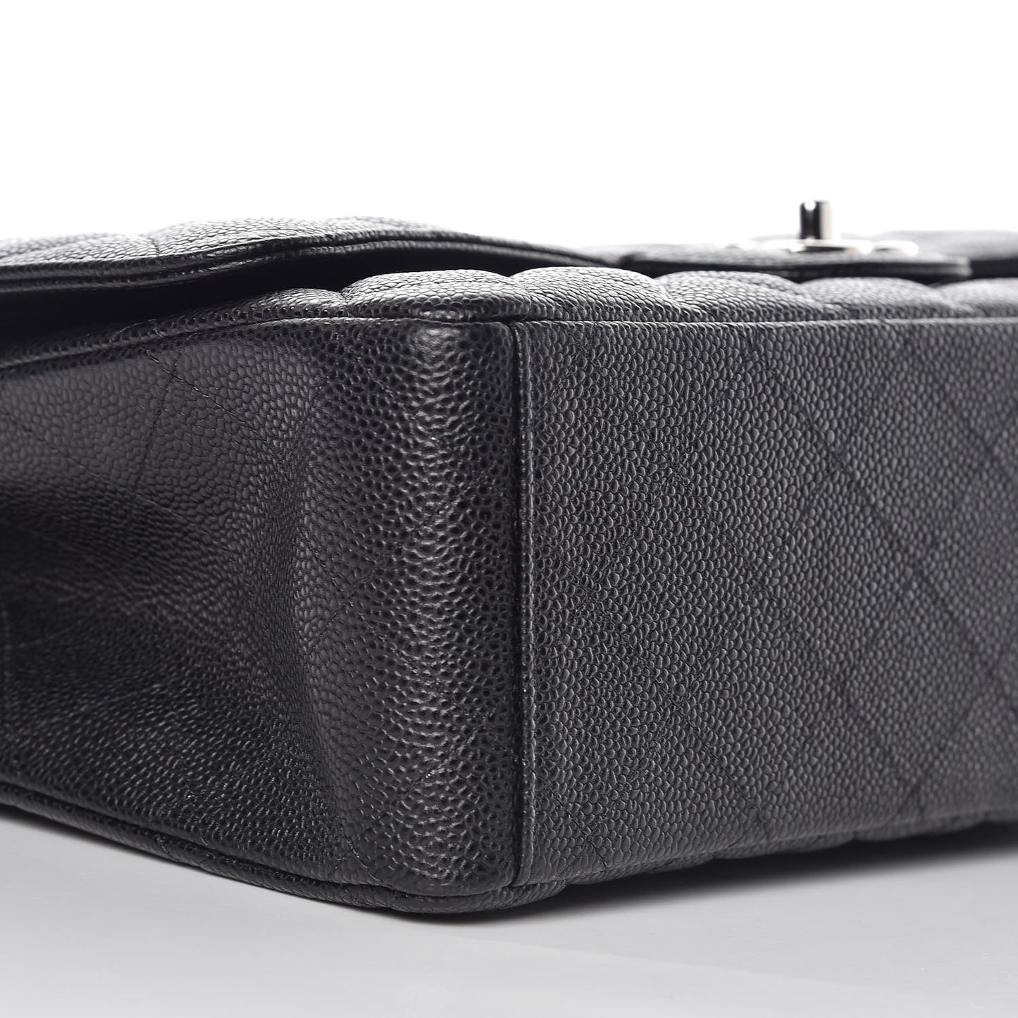 Caviar Quilted Maxi Double Flap Black