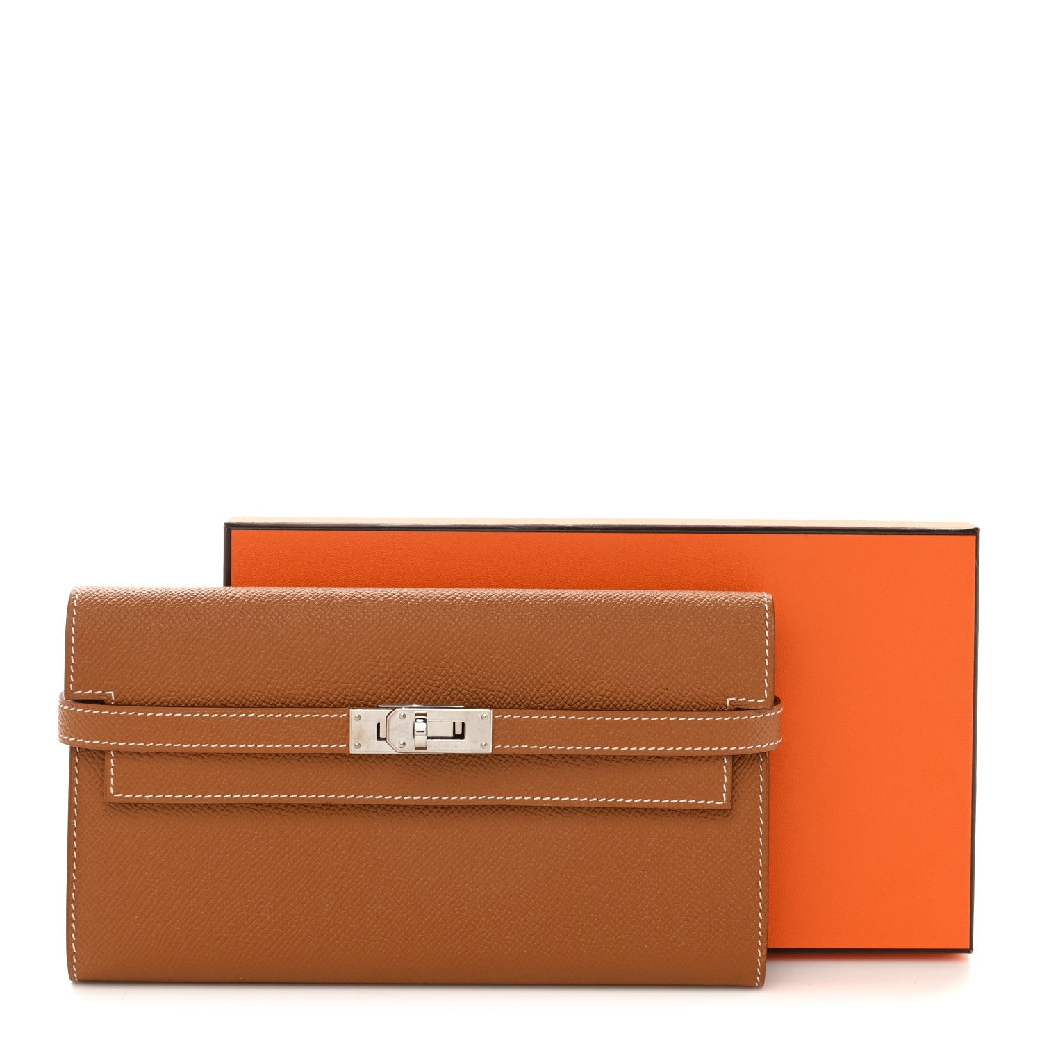 Hermes Epsom Kelly Longue Wallet Gold 8 of 8