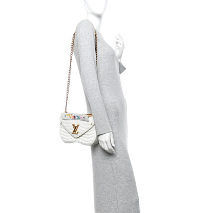 Louis Vuitton Calfskin New Wave Chain PM White 2 of 15