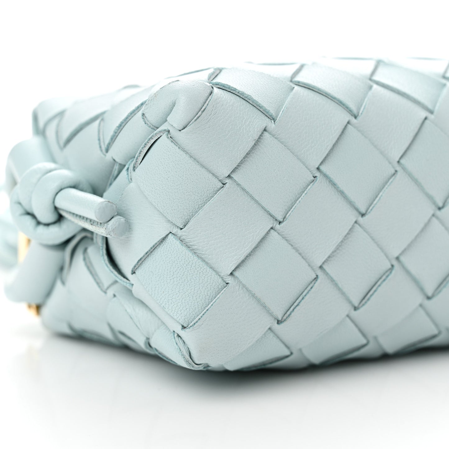 Nappa Intrecciato Candy Loop Camera Bag Teal Washed