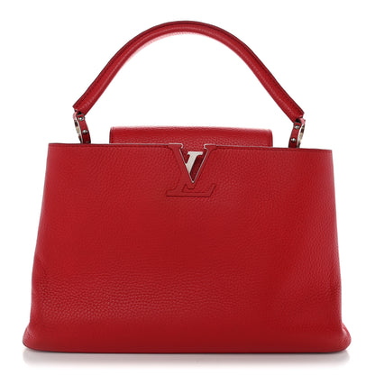 Louis Vuitton Taurillon Capucines MM Coquelicot 1 of 11