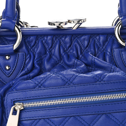 Marc Jacobs Calfskin Quilted Stam Blue 8 of 10
