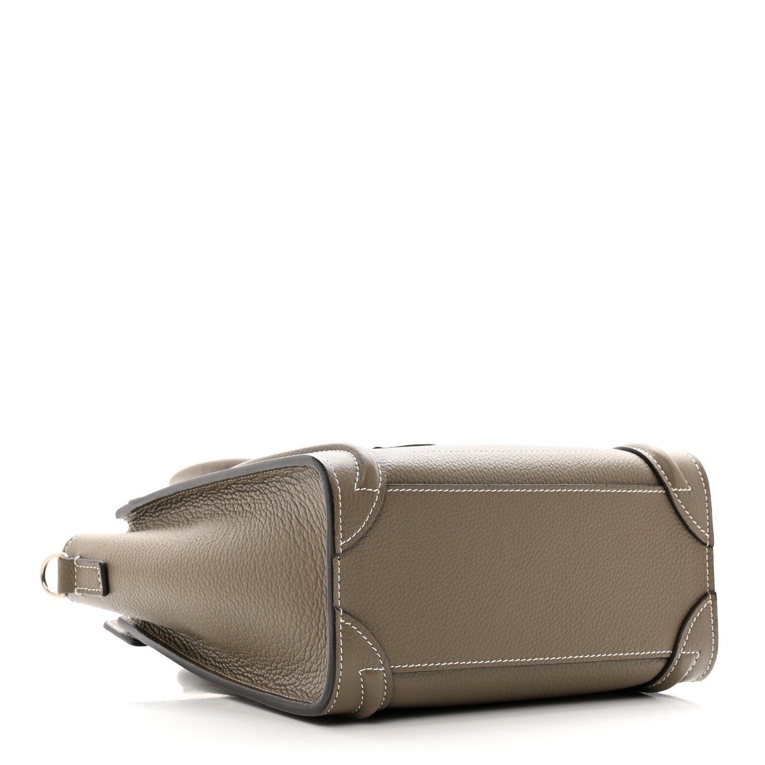 Celine Drummed Calfskin Nano Luggage Souris 4 of 9